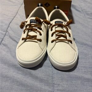 Sperry Women's Sneakers in Cream and Brown